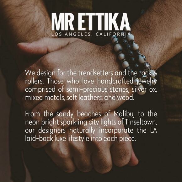 Ettika Astronomy Me in Onyx and Antique Silver Bracelet #46 - Picture 3 of 3